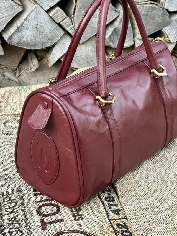 Kuferek Boston Cartier Vintage 33cm Stan Idealny Po Renowacji Koloru 1980