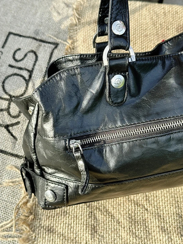 Torebka jamnik Adax do ręki lub na ramię – 100% skóra naturalna, po profesjonalnej renowacji koloru