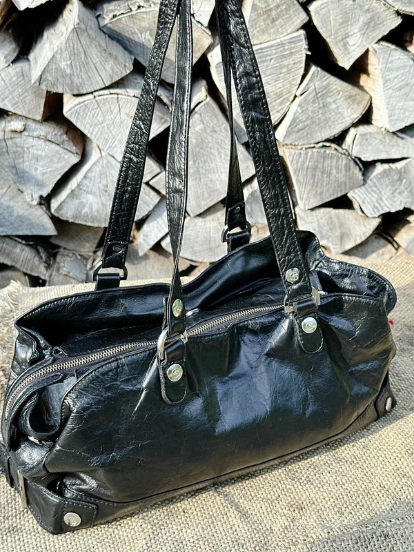 Torebka jamnik Adax do ręki lub na ramię – 100% skóra naturalna, po profesjonalnej renowacji koloru