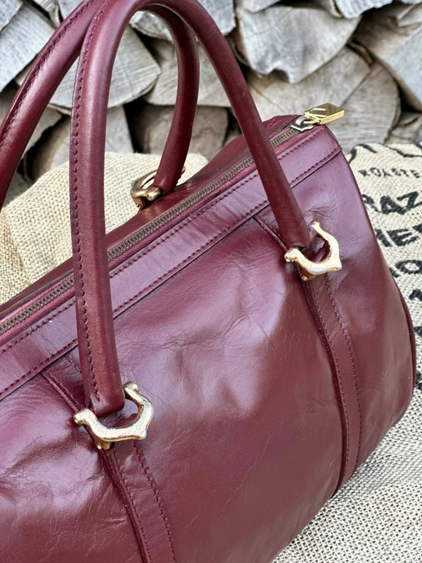 Kuferek Boston Cartier Vintage 33cm Stan Idealny Po Renowacji Koloru 1980