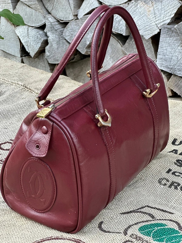 Kuferek Boston Cartier Vintage 33cm Stan Idealny Po Renowacji Koloru 1980