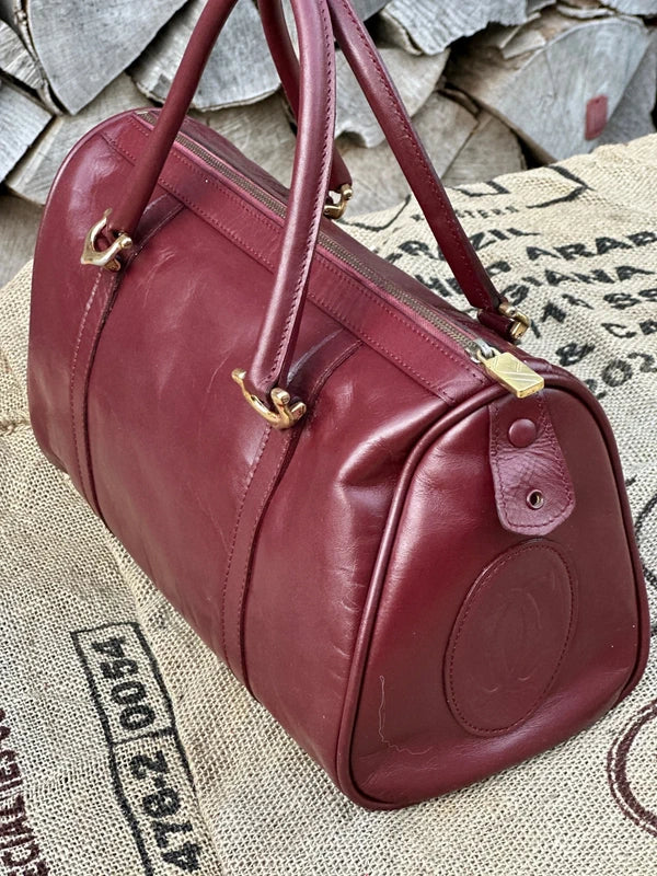 Kuferek Boston Cartier Vintage 33cm Stan Idealny Po Renowacji Koloru 1980