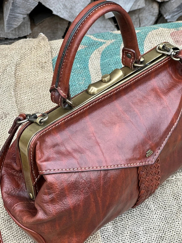 Torebka The Bridge Vintage do ręki lub na ramię – 100% skóra naturalna, stan idealny